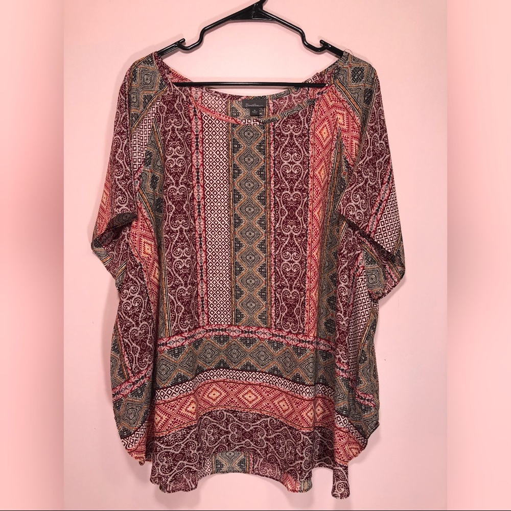 Colorful Multi-Patterned Top
